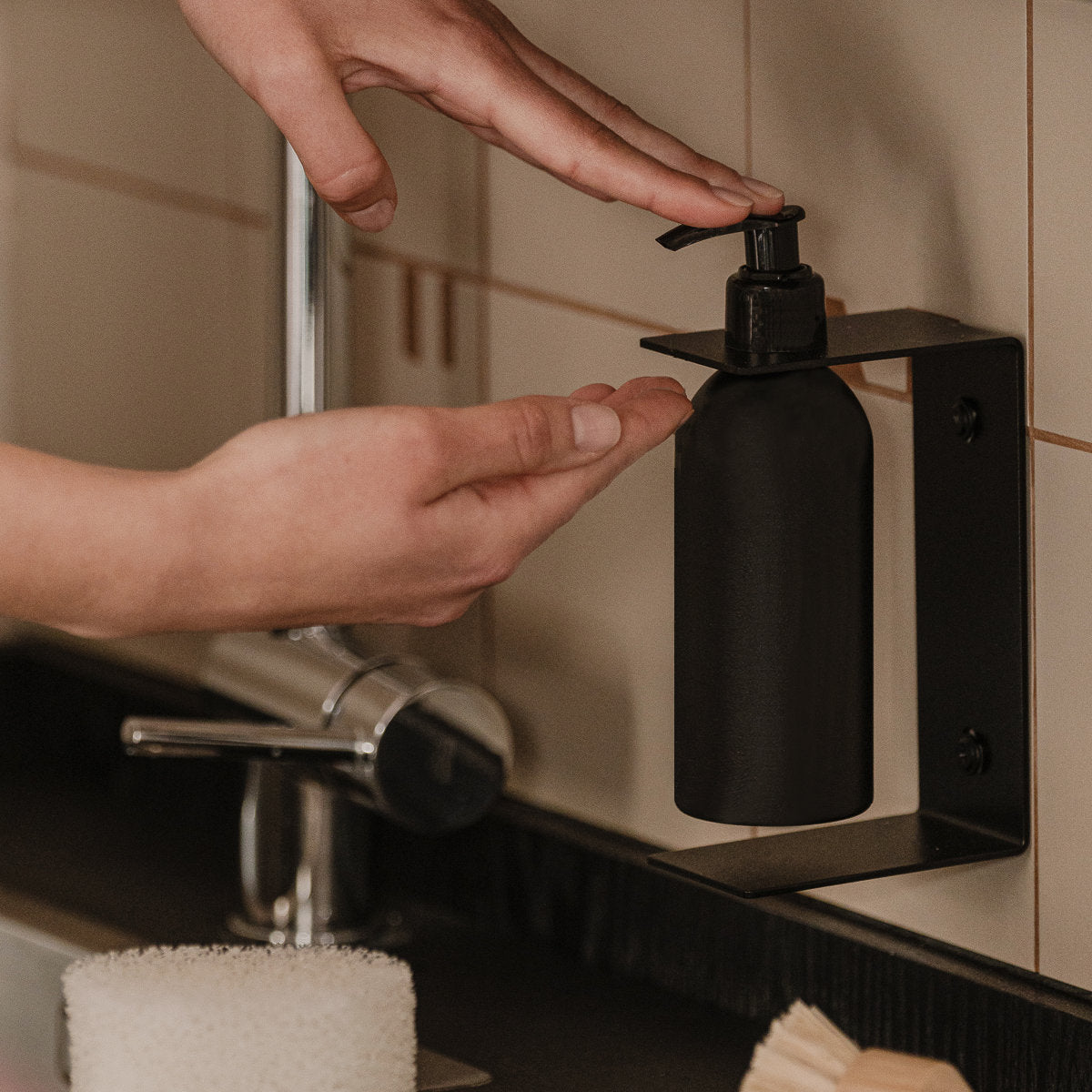 SERRA zeepdispenserhouder met pompfles